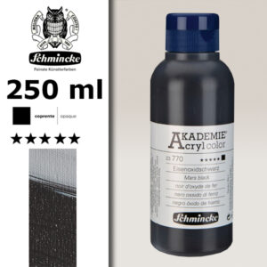 770 - Nero Ossido Di Ferro Colore Acrilico 250 ML Akademie Schmincke