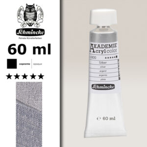 800 - Argento Colore Acrilico 60 ML Akademie Schmincke