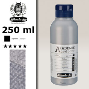 800 - Argento Colore Acrilico 250 ML Akademie Schmincke