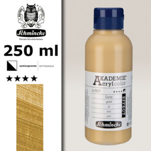 801 - Oro Colore Acrilico 250 ML Akademie Schmincke