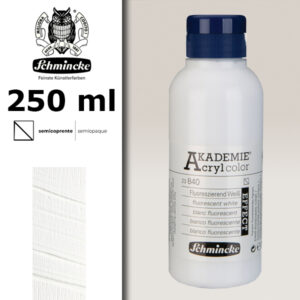 840 - Bianco Fluorescente Colore Acrilico 250 ML Akademie Schmincke