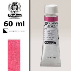 855 - Rosa Fucsia Neon Colore Acrilico 60 ML Akademie Schmincke