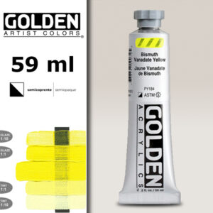G003 - 1007 Giallo Vanadato di Bismuto Acrilico Extra Fine S9 Heavy Body 59 ML Golden