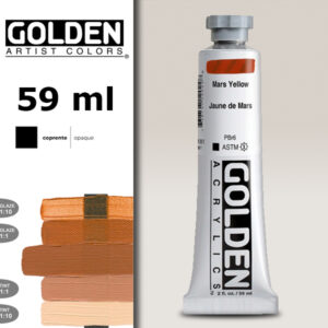 G090 - 1202 Giallo di Marte S1 Acrilico Extra Fine Heavy Body 59 ML Golden
