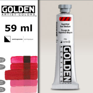 G033 - 1220 Rosso Naftolo Medio S5 Acrilico Extra Fine Heavy Body 59 ML Golden