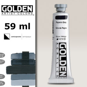 G105 - 1240 Grigio di Payne S2 Acrilico Extra Fine Heavy Body 59 ML Golden