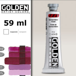 G040 - 1330 Violetto Quinacridone S6 Acrilico Extra Fine Heavy Body 59 ML Golden