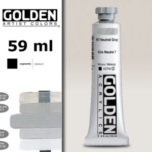 G114 - 1447 Grigio Neutro N7 S1 Acrilico Extra Fine Heavy Body 59 ML Golden