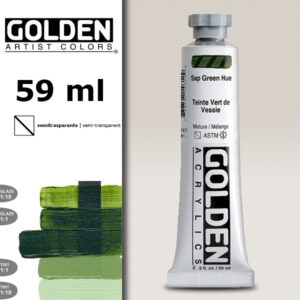 G075 - 1461 Verde Vescica S4 Acrilico Extra Fine Heavy Body 59 ML Golden