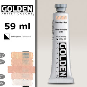 G091 - 1576 Titan Mars Pale S1 Acrilico Extra Fine Heavy Body 59 ML Golden