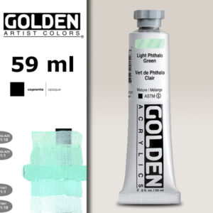 G070 - 1578 Verde Ftalo Chiaro S1 Acrilico Extra Fine Heavy Body 59 ML Golden