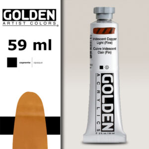 G116 - 4006 Rame Chiaro Iridescente Fine S7 Acrilico Extra Fine Heavy Body 59 ML Golden