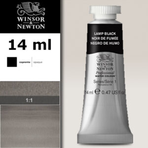 337 - Nero bugia 14 ML Acquerello Professional Winsor e Newton