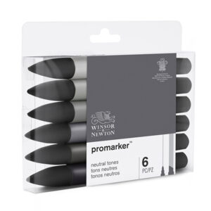 154 - Promarker - 6 Promarker - Toni neutri Winsor e Newton