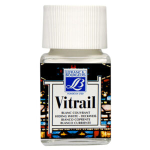 004 - Bianco coprente 50 ML Colori per Vetro e Ceramica Vitrail Lefranc Bourgeois