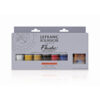 Set 6 Tubi da 20 ML Acrilico Flashe Extra Fine + Vernice Finale Opaca Lefranc Bourgeois