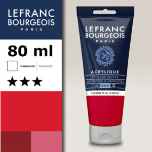 328 - Carminio d'alizarina 80 ML Acrilico Fine Lefranc Bourgeois