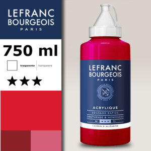 328 - Carminio d'alizarina 750 ML Acrilico Fine Lefranc Bourgeois