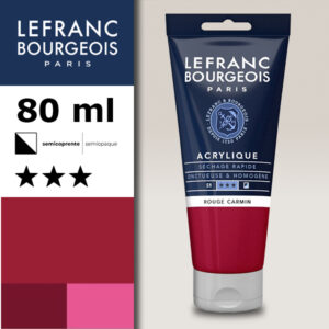 366 - Rosso carminio 80 ML Acrilico Fine Lefranc Bourgeois