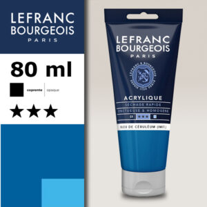 065 - Blu ceruleo (imit.) 80 ML Acrilico Fine Lefranc Bourgeois