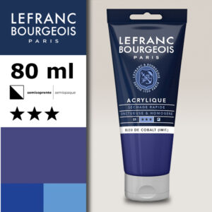 064 - Blu cobalto (imit.) 80 ML Acrilico Fine Lefranc Bourgeois