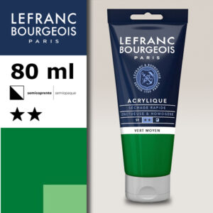 561 - Verde medio 80 ML Acrilico Fine Lefranc Bourgeois