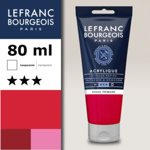 437 - Rosso primario 80 ML Acrilico Fine Lefranc Bourgeois