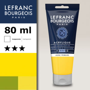 153 - Giallo primario 80 ML Acrilico Fine Lefranc Bourgeois