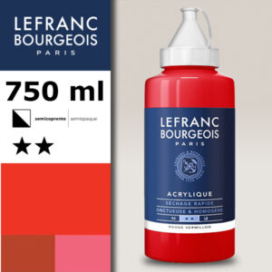 393 - Rosso vermiglione 750 ML Acrilico Fine Lefranc Bourgeois