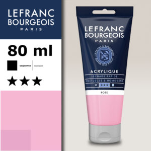 351 - Rosa 80 ML Acrilico Fine Lefranc Bourgeois