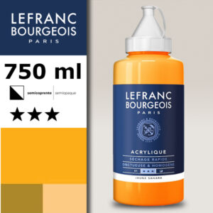 194 - Giallo Sahara 750 ML Acrilico Fine Lefranc Bourgeois