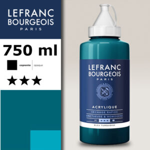 050 - Blu turchese 750 ML Acrilico Fine Lefranc Bourgeois