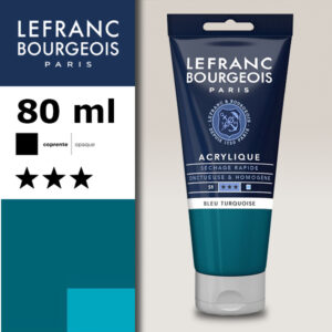 050 - Blu turchese 80 ML Acrilico Fine Lefranc Bourgeois