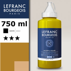 302 - Ocra gialla 750 ML Acrilico Fine Lefranc Bourgeois