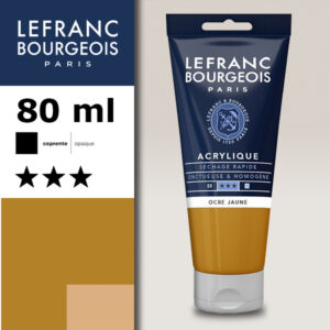 302 - Ocra gialla 80 ML Acrilico Fine Lefranc Bourgeois