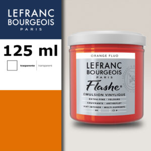 206 - Arancio Fluo S3 125 ML Acrilico Extra-Fine Flashe Lefranc Bourgeois