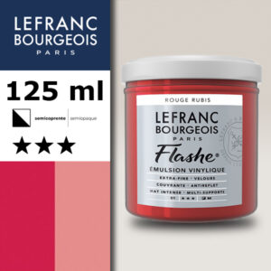 388 - Rosso Rubino S1 125 ML Acrilico Extra-Fine Flashe Lefranc Bourgeois