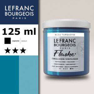 050 - Blu Turchese S1 125 ML Acrilico Extra-Fine Flashe Lefranc Bourgeois