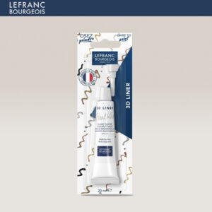 Bianco Madreperlato 3D LINER 20 ML Colori per Vetro e Ceramica Lefranc Bourgeois