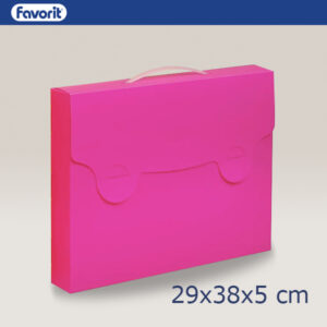 Valigetta NEON Rosa Fluo 38x29x5 cm PP ASS FAVORIT
