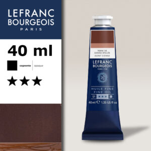 481 - Burnt Sienna 40 ML Olio Fine Lefranc Bourgeois