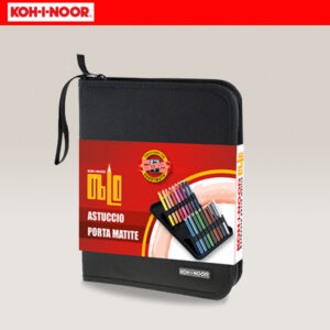 Astuccio Porta Matite OBLO Nero, 36 scomparti KOH-I-NOOR