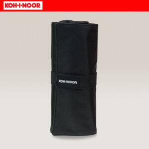 Astuccio Arrotolabile da 12 + 2 Scomparti per Accessori Nero Koh-i-Noor