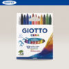 Confezione 12 pz. Pastelli CERA Colorati Ø 8,5 mm GIOTTO