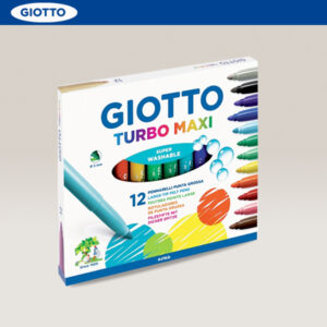 Confezione 12 pz. Pennarelli Colorati TURBO MAXI Ø 5 mm GIOTTO