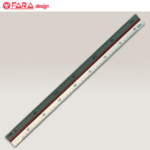 Scalimetro 15 cm Scale 1:2,5 - 5 -10 - 20 - 50 - 100 Alluminio Fara