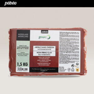 Argilla Rossa Senza Cottura GÉDÉO Panetto 1,5 KG PEBEO
