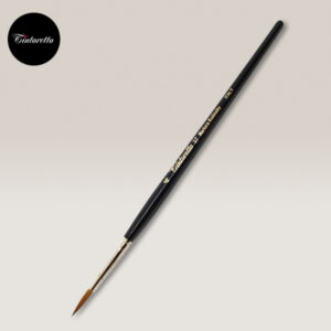 Pennello Serie 37 Pelo Martora Kolinsky Siberiana Tondo N° 4 Tintoretto