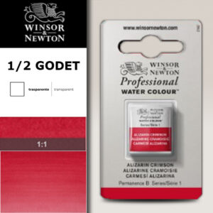 004 - Cremisi d'alizarina 1/2 Godet Acquerello Professional Winsor e Newton