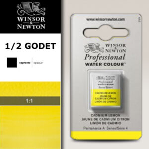 086 - Giallo cadmio limone 1/2 Godet Acquerello Professional Winsor e Newton